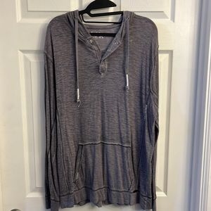 🔥Buckle Black snap front light weight hoodie-Large-Purple